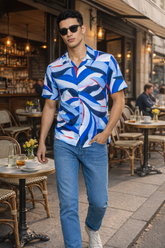Cabana Blue Shirt for Men