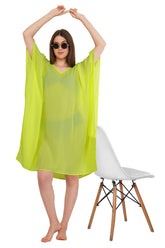 Neon Green Beach Kaftan