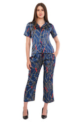 Blue Chain Shirt & Pant Co-Ord Set