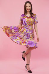 Purple Hues Short Tier Dress