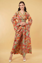 Boho Goddess Bell Sleeve top & Wide Legged Pant Co-Ord Set