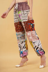 Tamaya Boho Patchwork Cotton Harem Pant