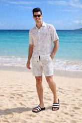 White Faces Statement Shirt for Men