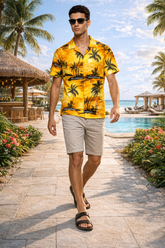 Tropical Sunshine Beach Shirt for Men