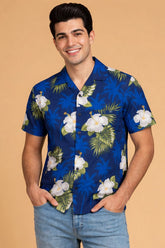 Paradise Blue Beach Shirt for Men