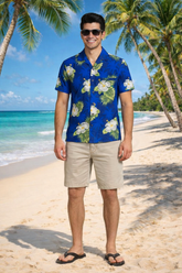 Paradise Blue Beach Shirt for Men