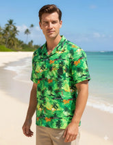 Sage Green Beach Shirt for Men