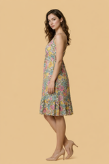 Florence Pink Padded Short Dress