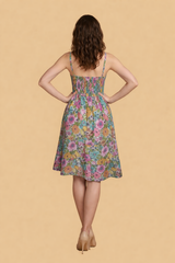 Florence Pink Padded Short Dress