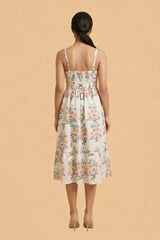 Florence White Padded Short Dress