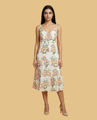 Florence White Padded Short Dress