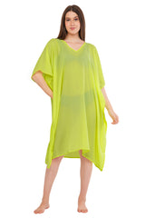 Neon Green Beach Kaftan