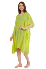 Neon Green Beach Kaftan