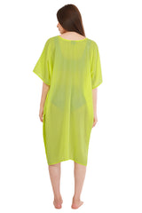 Neon Green Beach Kaftan
