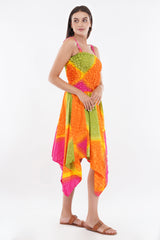 Rainbow Smock Flare Dress      