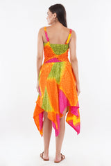 Rainbow Smock Flare Dress      