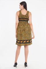 Tiger print Short Smock Dress      