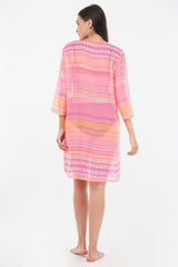 Neon Pink Front Open Kimono      