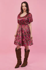 Fuchsia Short Tier Dress