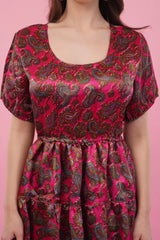 Fuchsia Short Tier Dress