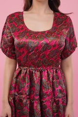 Fuchsia Short Tier Dress