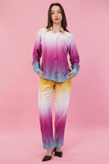 Ombre Shirt & Pant Co-Ord Set