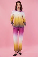 Ombre Shirt & Pant Co-Ord  Set