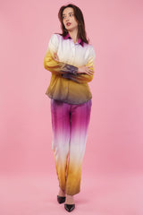 Ombre Shirt & Pant Co-Ord  Set