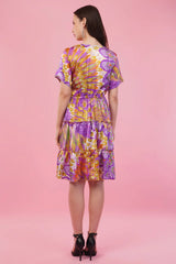Purple Hues Short Tier Dress