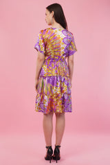 Purple Hues Short Tier Dress
