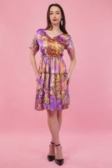 Purple Hues Short Tier Dress