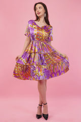 Purple Hues Short Tier Dress