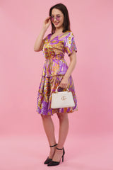 Purple Hues Short Tier Dress
