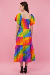 Prismatica Long Smock Dress