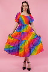 Prismatica Long Smock Dress