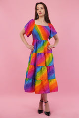 Prismatica Long Smock Dress