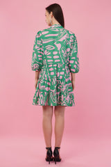 Sage charm Short Tier Dress