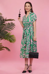 Celesta Long Dress with Belt   
