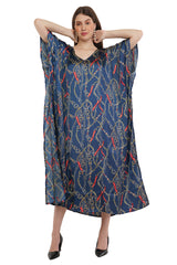 Blossom Long Kaftan with strings on the inside               