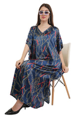 Blossom Long Kaftan with strings on the inside               