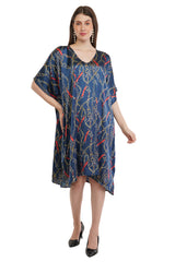 Sapphire Short Kaftan with strings on the inside                     