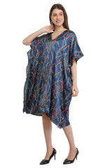 Sapphire Short Kaftan with strings on the inside                     