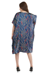 Sapphire Short Kaftan with strings on the inside                     