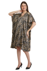 Golden Aurora Short Kaftan with strings on the inside                      