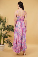 Diana Long A-Line Dress with Knot