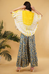 Amy Embroidered Tie Dye Short Poncho Kaftan