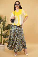 Amy Embroidered Tie Dye Short Poncho Kaftan