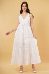 Myra Long A-Line Tier Dress