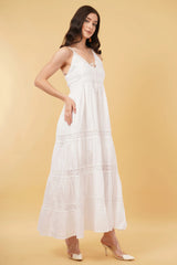 Myra Long A-Line Tier Dress