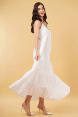 Myra Long A-Line Tier Dress